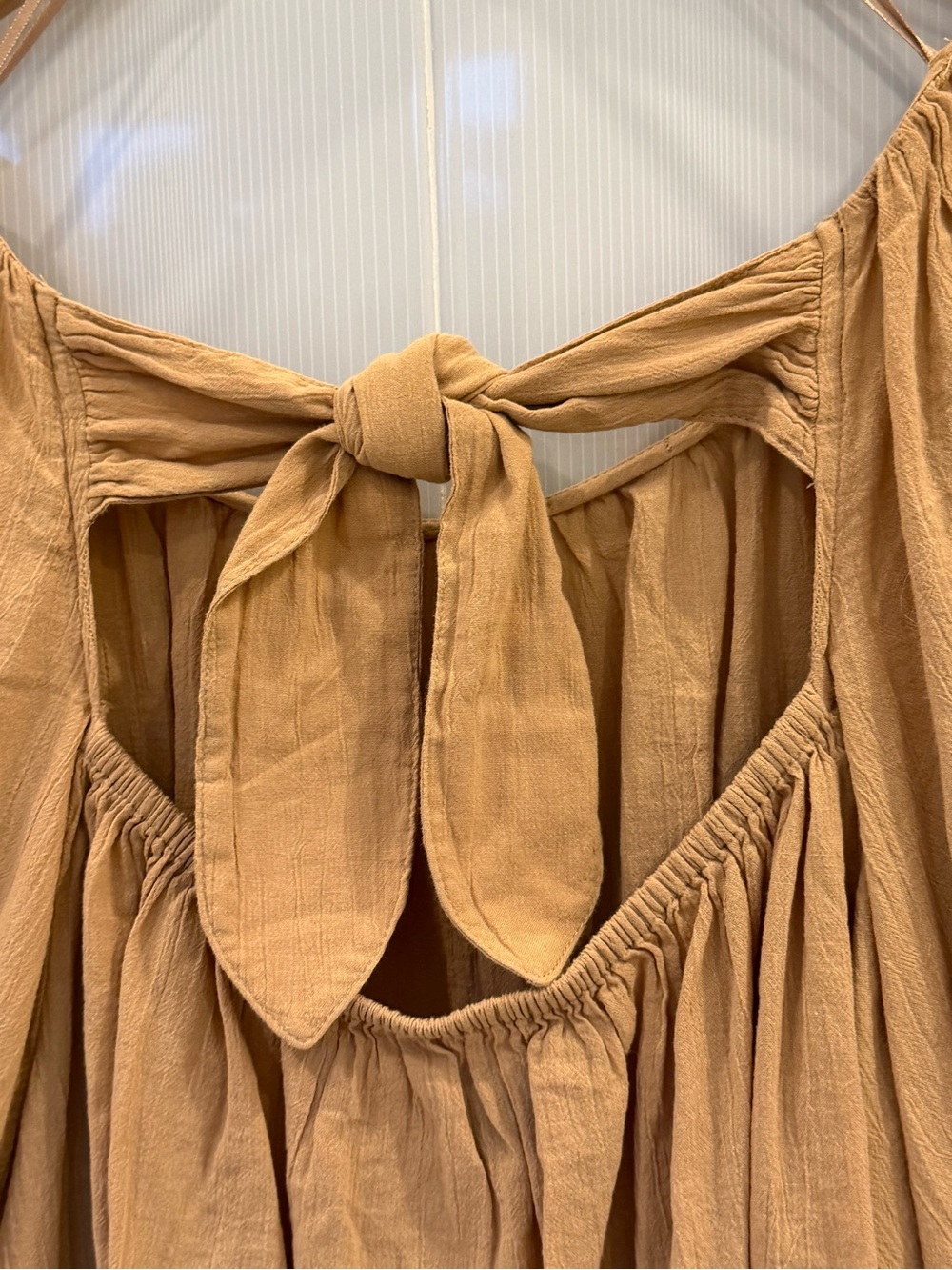 NWT Tie-Back Peasant Blouse